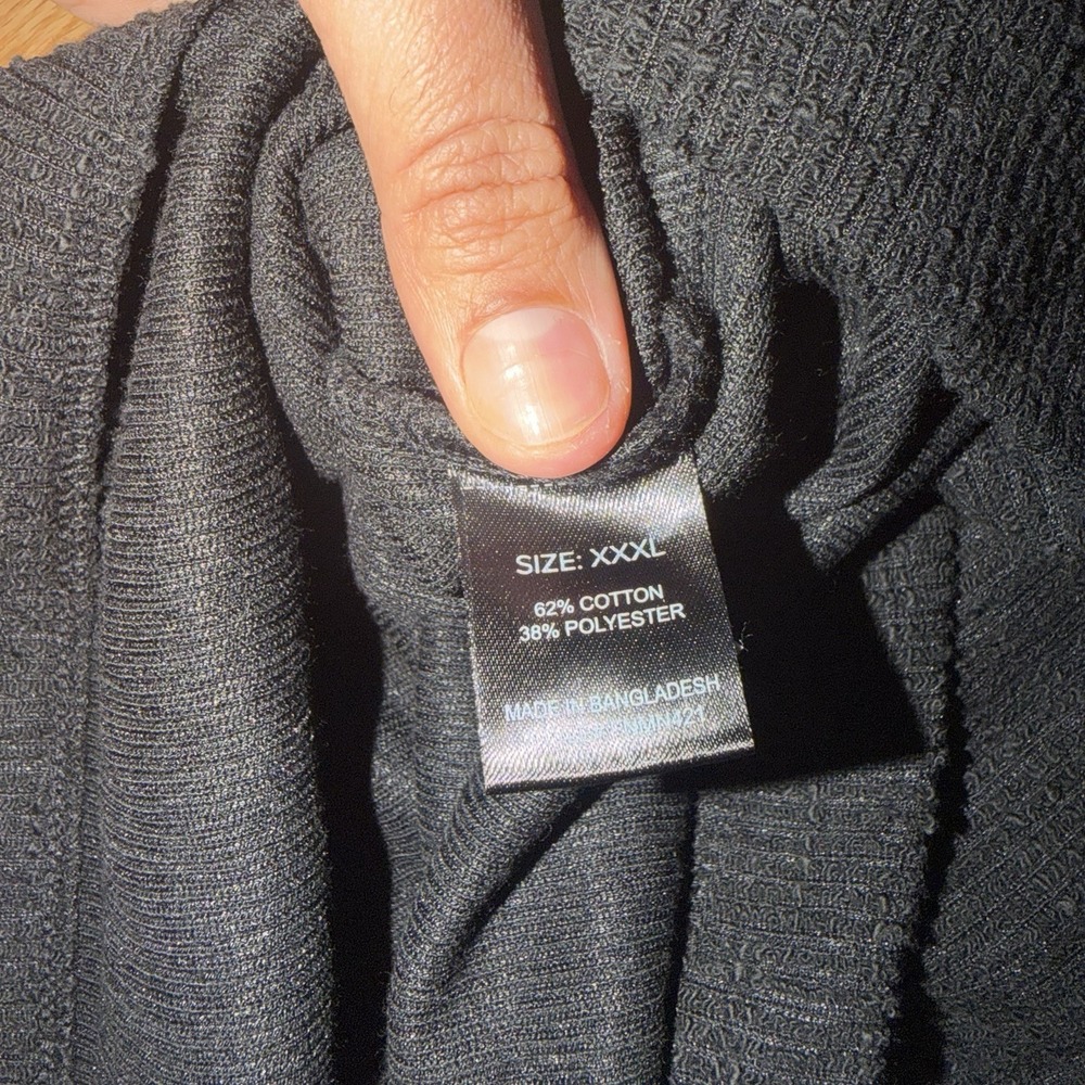 Nova Men Black Dress Beach Bottom Down Mens Shirt Short Sleeve NWT Size 3XL - Picture 6 of 7